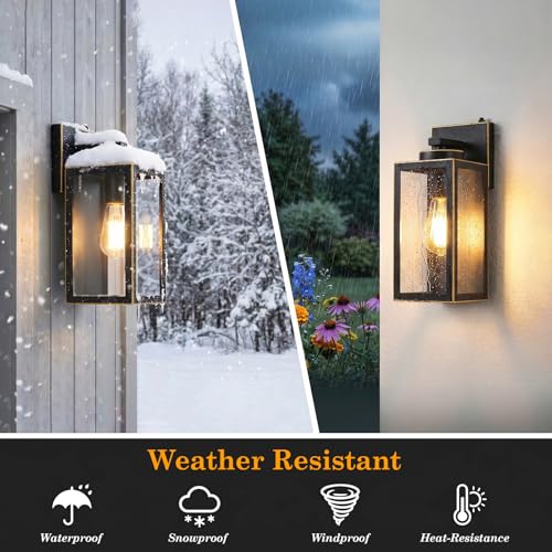 Upgraded Dusk to Dawn Outdoor Wall Lights (2 Count)