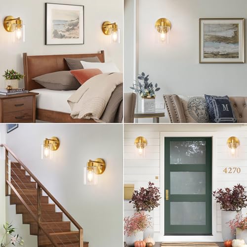 Brushed Gold Wall Sconce