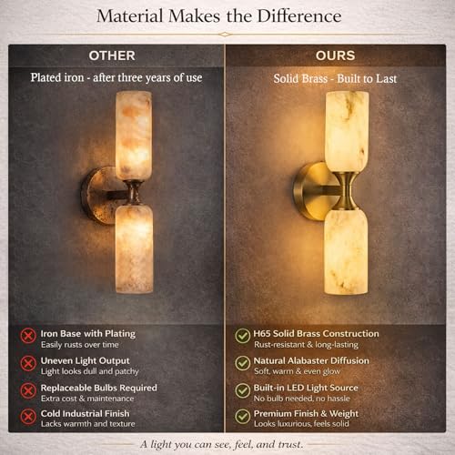 Alabaster Wall Sconce
