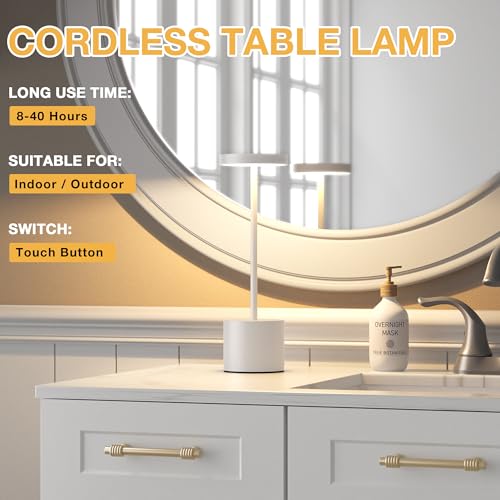 White Cordless Lamp Set