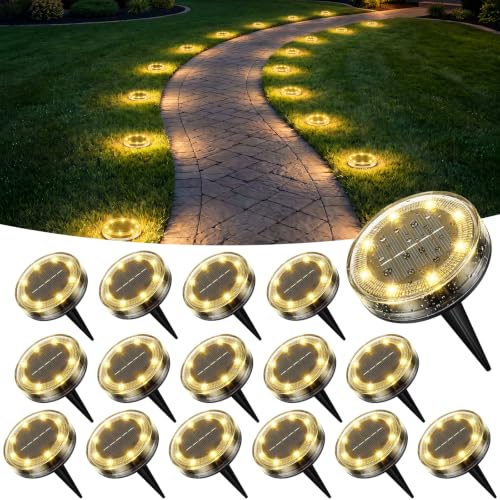Solar Ground Lights Outdoor Anti (16 Count)