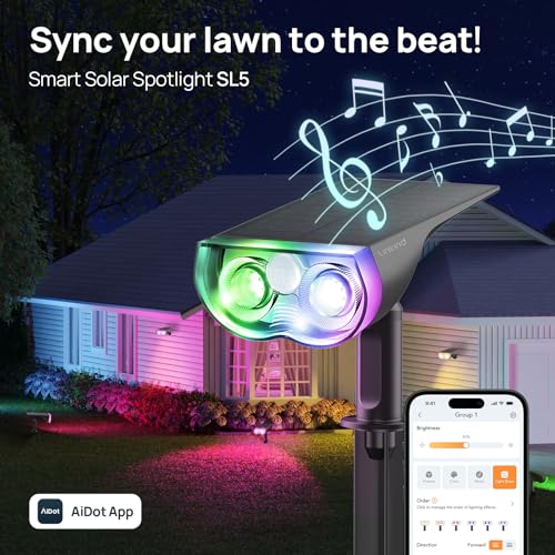 Smart Solar Lights Outdoor SL5 with Motion Sensor (6 Count)