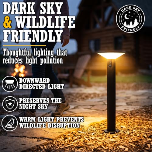 Premium Solar Pathway Lights Outdoor (4 Count)