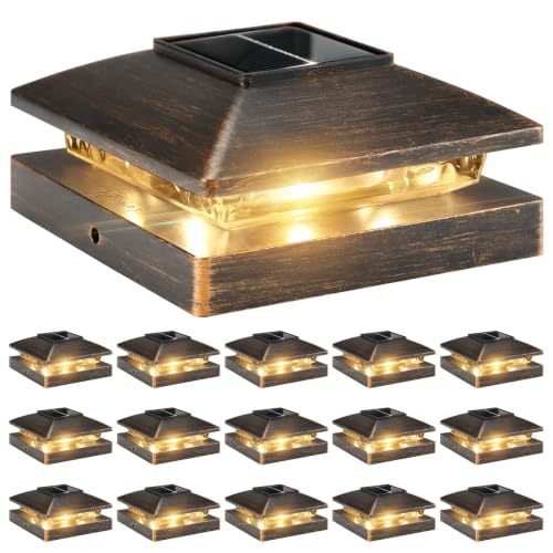 Solar Post Cap Lights Outdoor 16pack (16 Count)