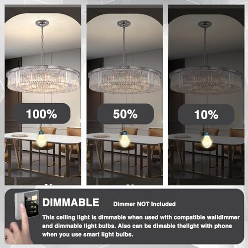 Crystal Chandelier Chrome 18