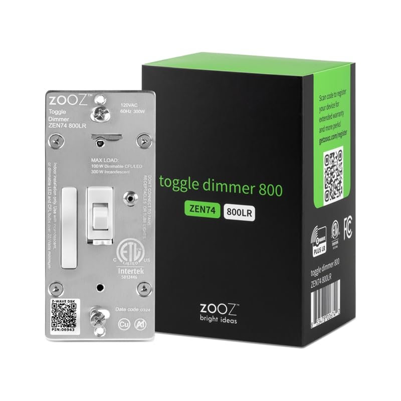 800 Series Z Wave Long Range Toggle Dimmer ZEN74