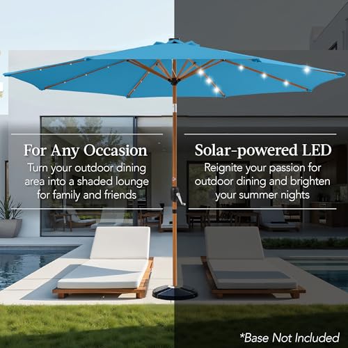 10ft Solar Market Patio Umbrella w