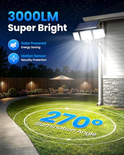 Solar Flood Lights with Motion Sensor