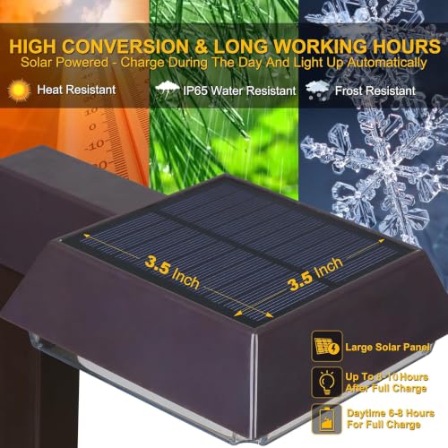 Bobcat Solar Pathway Lights Outdoor Super Bright 300 lumens with 2 (4 Count)