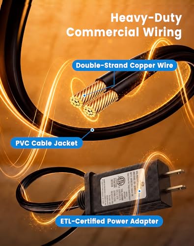 160FT(150+10) Outdoor String Lights, 2FT Spacing 75 LED Edison Bulbs, Waterproof, Shatterproof, Dimmable, Warm White, 3 Modes, Timer, Plug in Hanging Backyard Lights for Outside, Patio (150+10FT(75 Sockets))