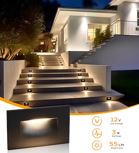 12V Low Voltage 3 Color Indoor and Outdoor LED Step Light