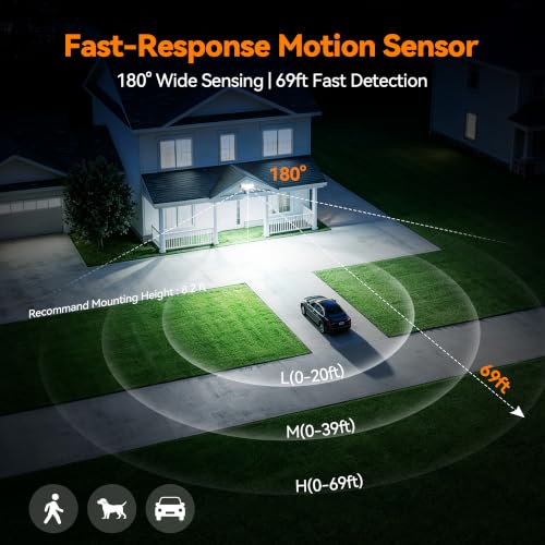 85W 10000LM Motion Sensor Outdoor Lights