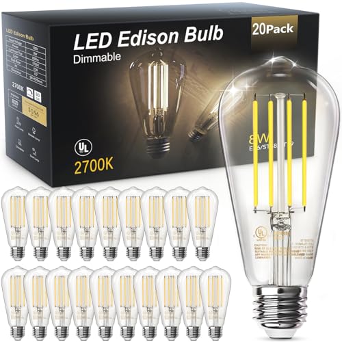 LED Edison Light Bulbs (20 Count)