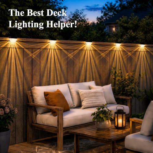 Solar Deck Lights Outdoor (20 Count)
