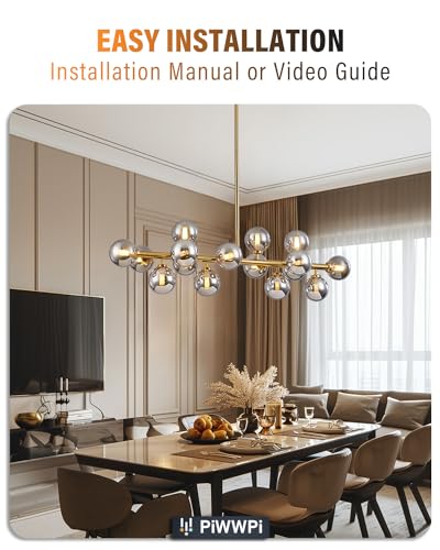 Glass Globe Sputnik Chandelier