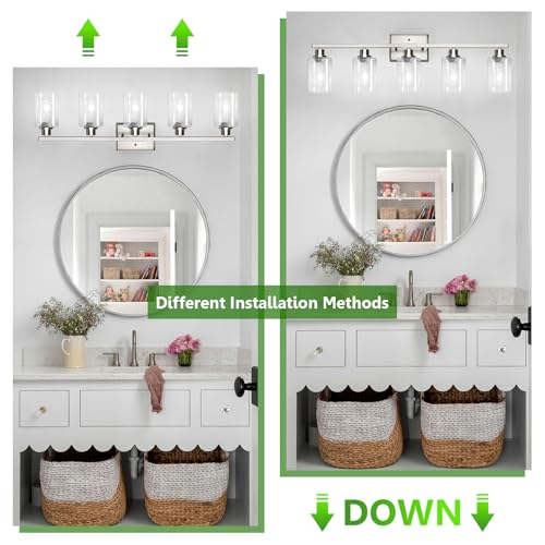 5 Light Bathroom Light Fixtures