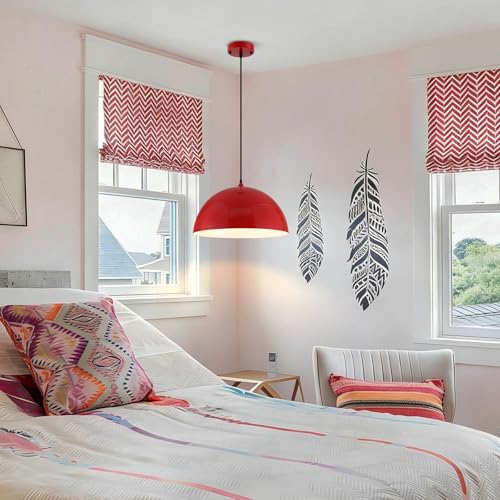 Red Large Pendant Light 2 Packs