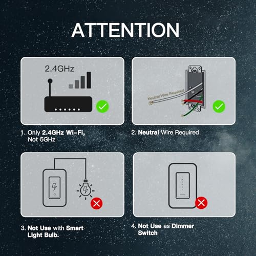 Star Ring WiFi Smart Light Switch (2 Count)