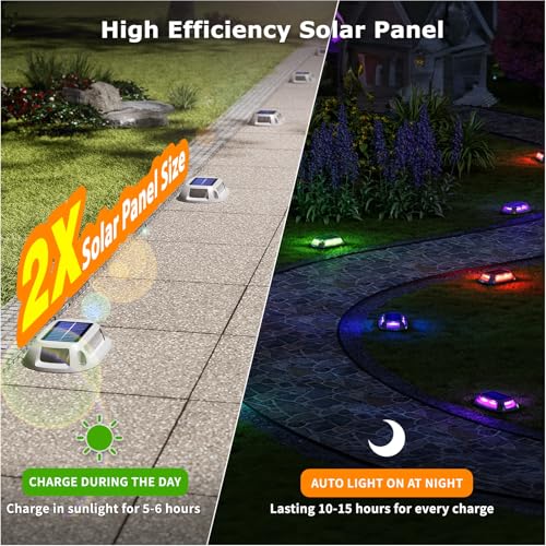 Aluminum Alloy Solar Dock Lights (12 Count)