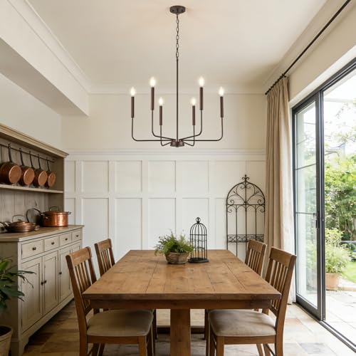 Modern Oil Rubbed Bronze Chandelier for Dining Room