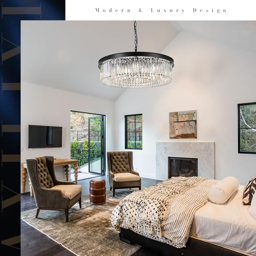 30" Modern Crystals Chandelier 12