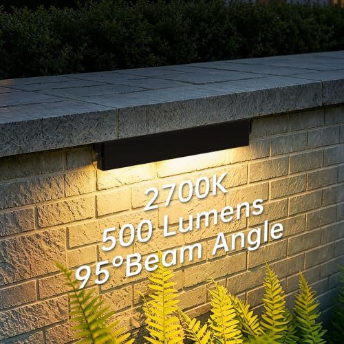12 Pack 7 Inch Retaining Wall Lights (2700K Warm White / 7Inch-12 Pack)