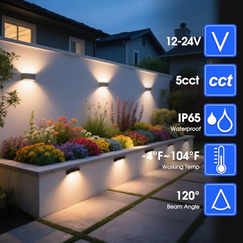 Energetic 5CCT LED Outdoor Step Lights (8 Count)