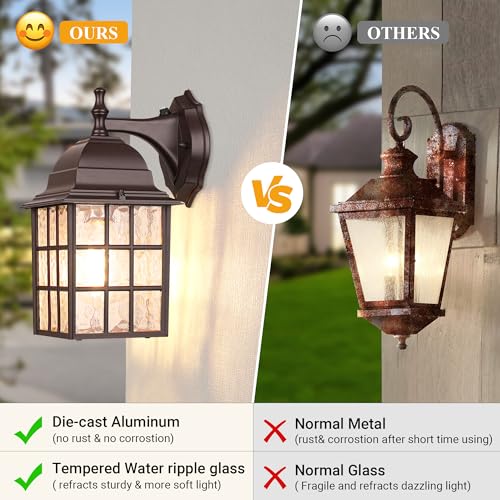 2 Pack Dusk to Dawn Outdoor Lighting Fixture (2 Count)