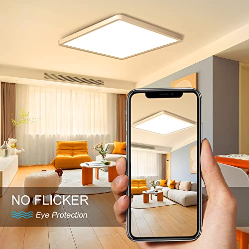 12Inch 24W Square LED Ceiling Light Fixtures Flush Mount