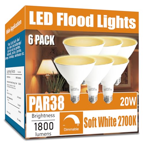 Par38 led Flood Lights Outdoor Light Bulb (6 Count)