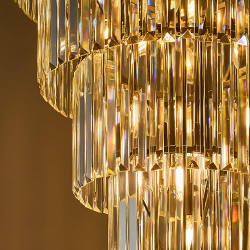 Crystal High Ceiling Chandelier Modern