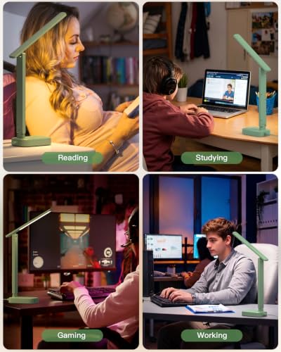 LED Desk Lamp Power Strip with 4 USB 3 Outlets