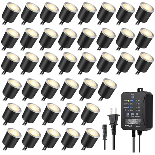 Dimmable LED Deck Lights with Timer and Photocell Sensor and Protecting Shell φ32mm