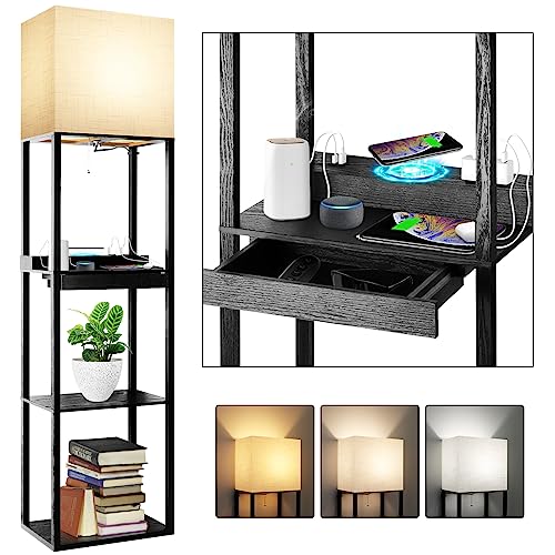 Plus Charging Station Floor Lamp with Wireless Charger