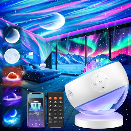 Northern Lights Projector Galaxy Projector with 300+ Light Effects Sound Machine