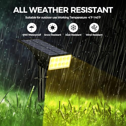 Solar Spot Lights Outdoor Waterproof IP65 (2 Count)
