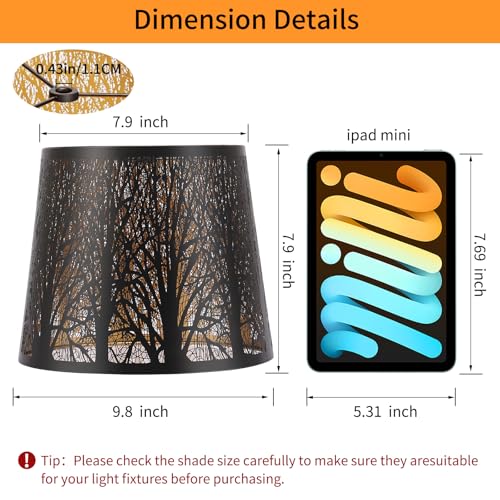 Metal Lamp shades Set of 2 (2 Count)