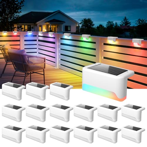Solar Deck Lights Outdoor (16 Count)