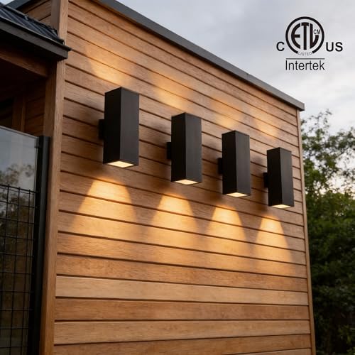 18" Modern Outdoor Porch Light in 2 Lights (2 Count)