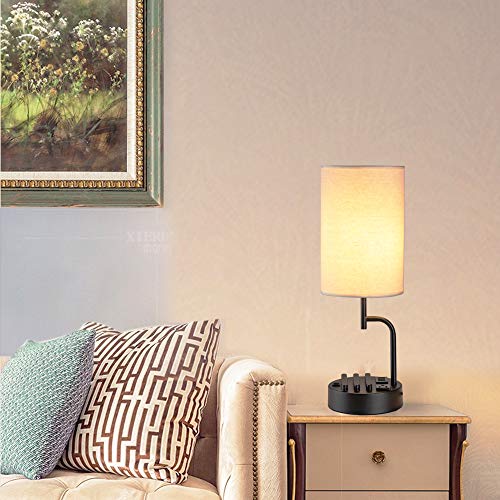 Table Lamp with 3 USB Charging Ports (2 Count)