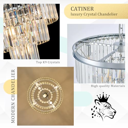 20" Modern Crystal Chandeliers