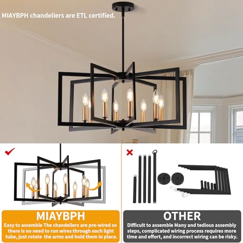Black Chandelier for Dining Room