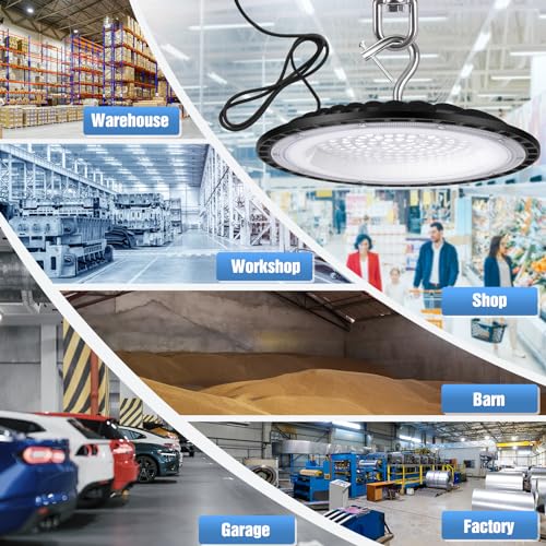 6 Pack 150W UFO Led High Bay Light Fixture (6 Count)