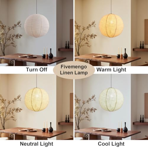 Linen Pendant Light Kit Lantern Pendant Light