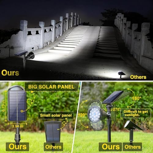 Solar Spot Lights Outdoor (2 Count)