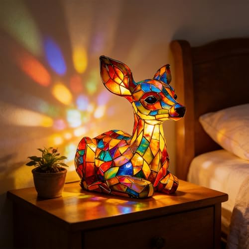 Stained Glass Animal Lamp