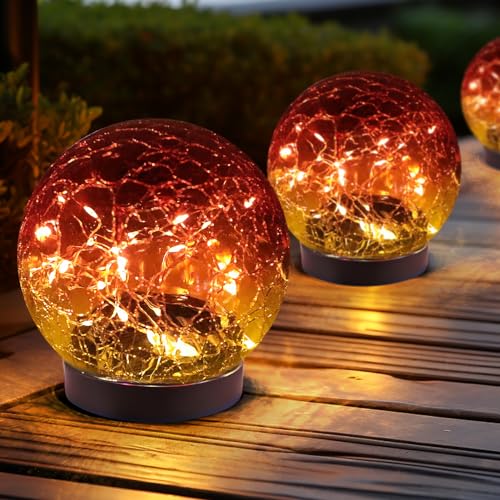 Solar Globe Lights Outdoor Waterproof