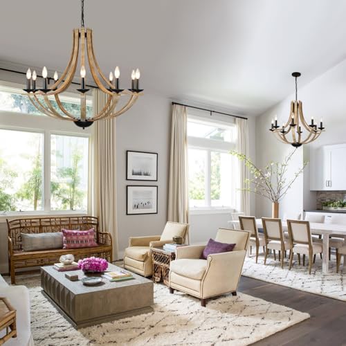 Farmhouse Chandeliers for Dining Room Light Fixture