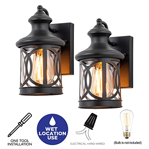 2 Pack Outdoor Wall Lights (2 Count)