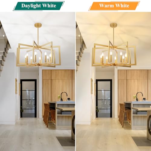 20" 62" Height Adjustable Gold Kitchen Chandelier for Dining Room